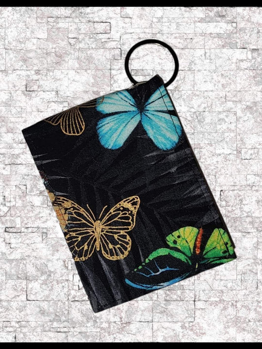 Key Chain Wallet - Butterflies