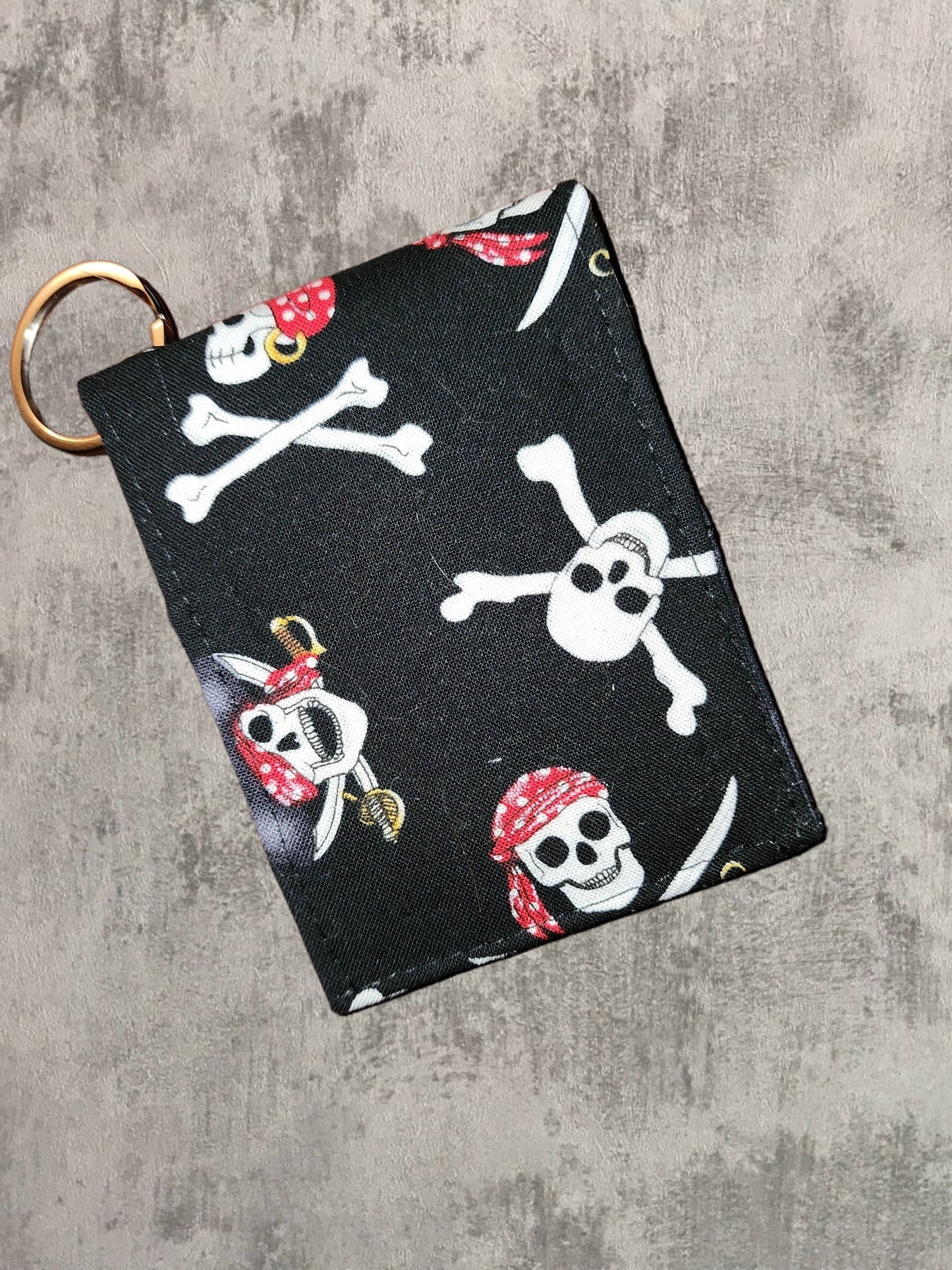 Key Chain Wallet - Pirate Skull