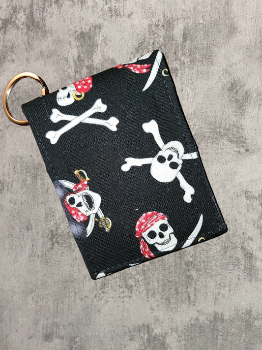 Key Chain Wallet - Pirate Skull