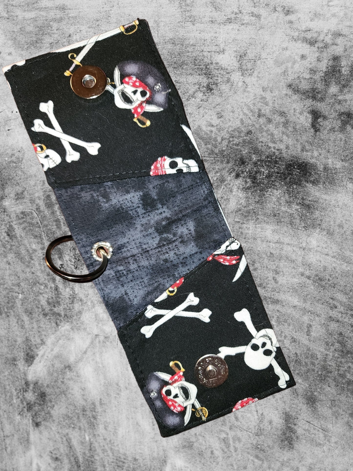 Key Chain Wallet - Pirate Skull