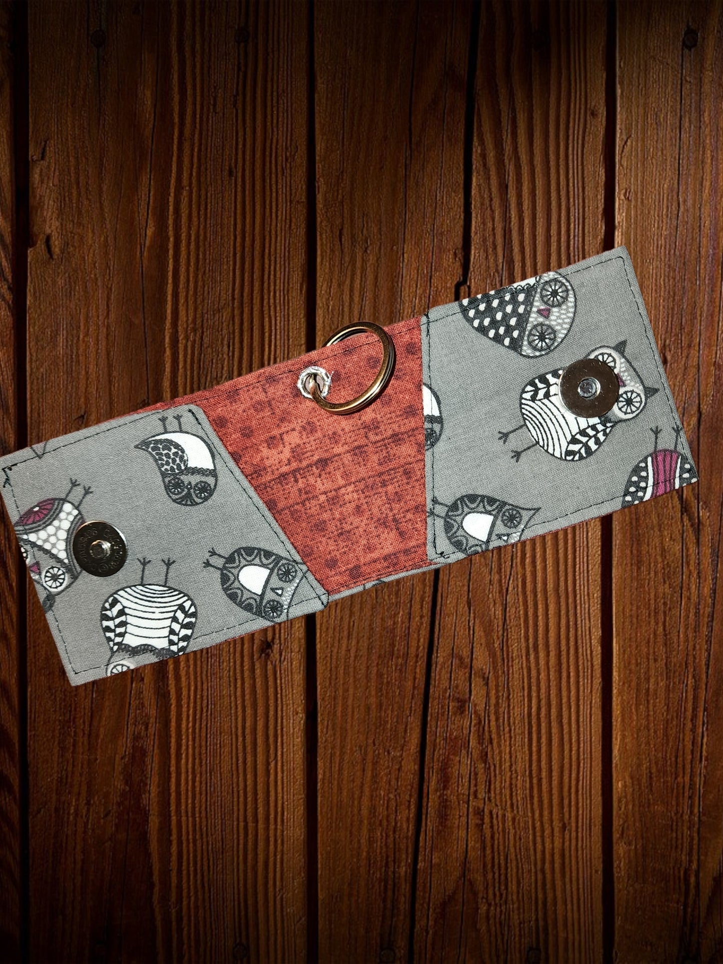 Key Chain Wallet - Owls