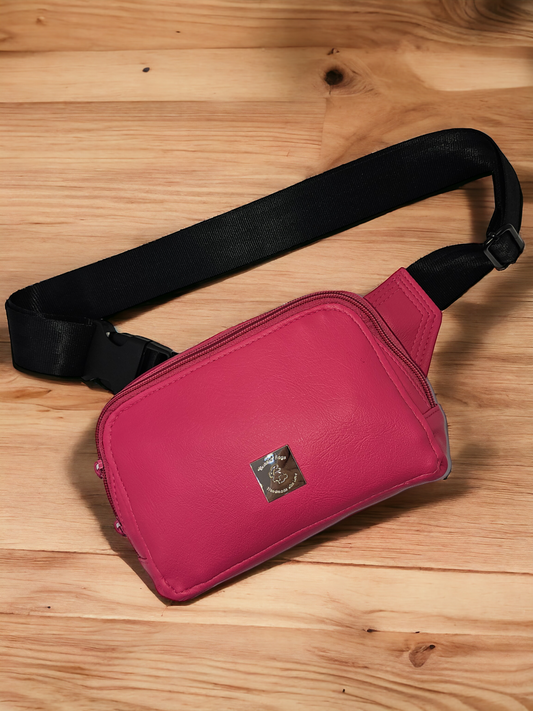 The Louise Waist Bag - Fuschia